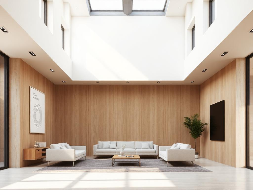 Architectural 3D visualization of a modern interior space
